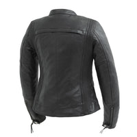 Supastar Motorcycle Leather Jacket Women's Leather Jacket First Manufacturing Company   