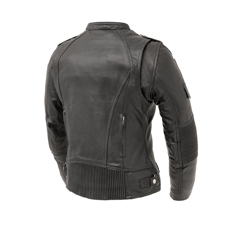 Tantrum Motorcycle Leather Jacket Women's Leather Jacket First Manufacturing Company   
