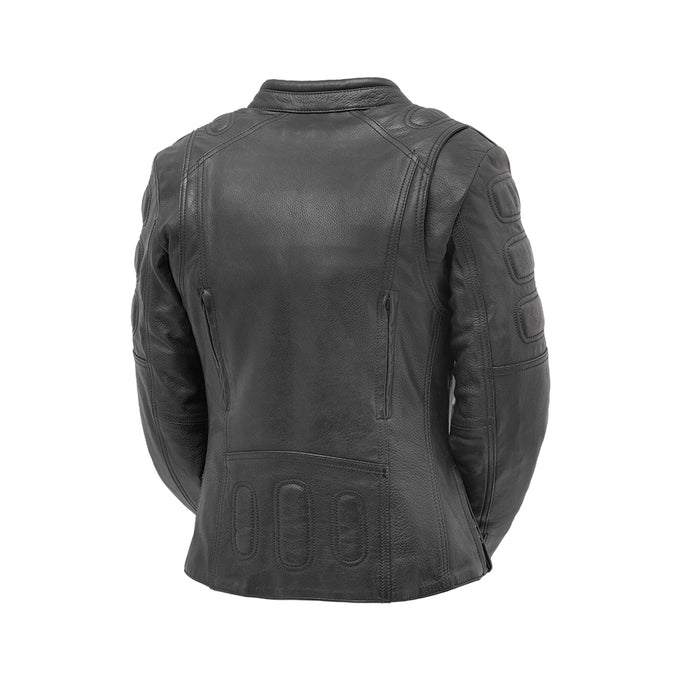 Targa - Women's Motorcycle Leather Jacket Women's Leather Jacket First Manufacturing Company   