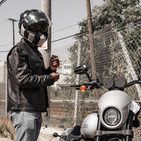 Top Performer Men's Motorcycle Leather Jacket Men's Leather Jacket First Manufacturing Company   