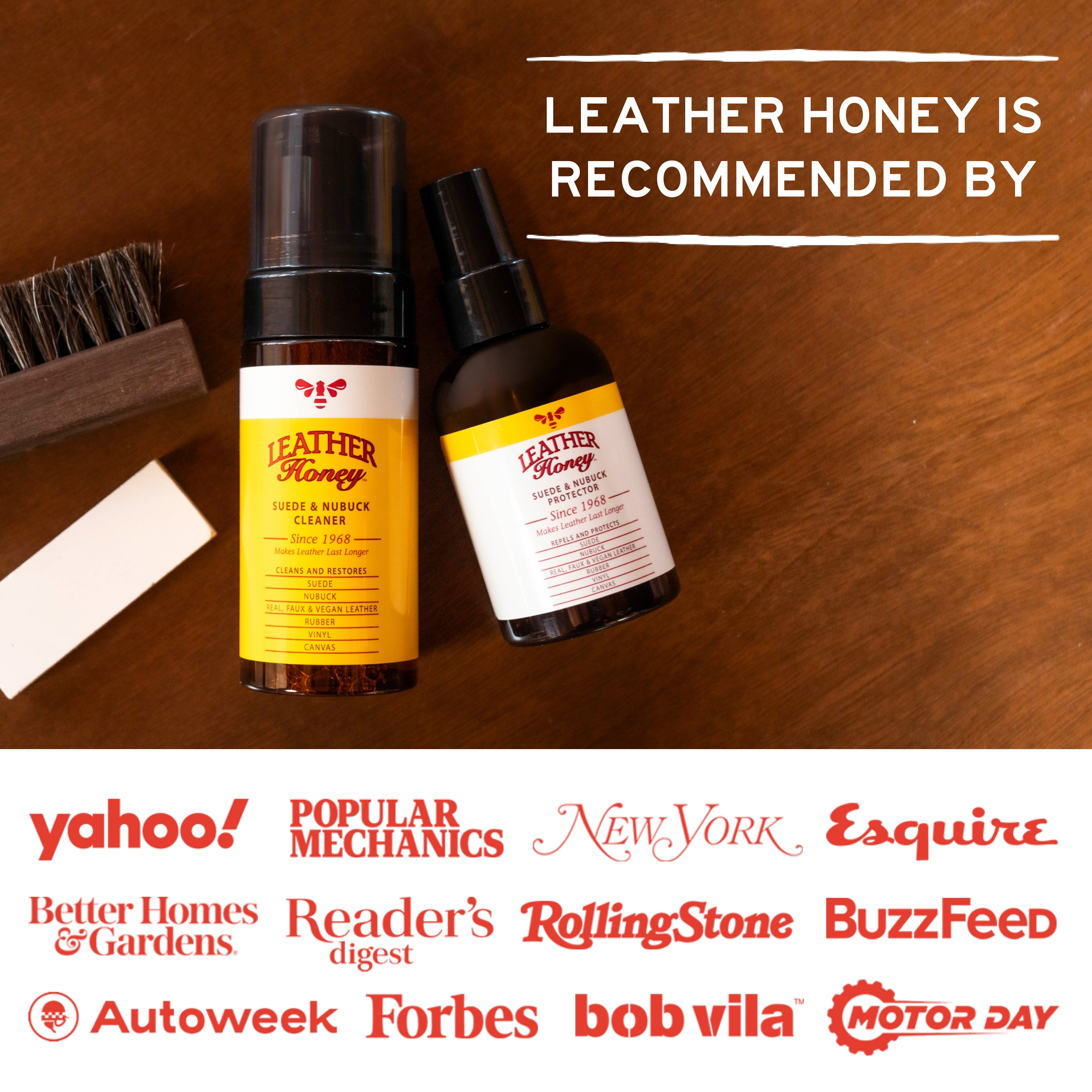 Suede & Nubuck Care Kit Leather Honey