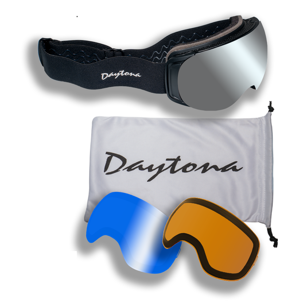 Daytona Snow Goggle Range (Includes 1 x Magnetic Frame, 3 x Magnetic Lens, 1 x Goggles Dust Cover) RANGE Daytona Helmets