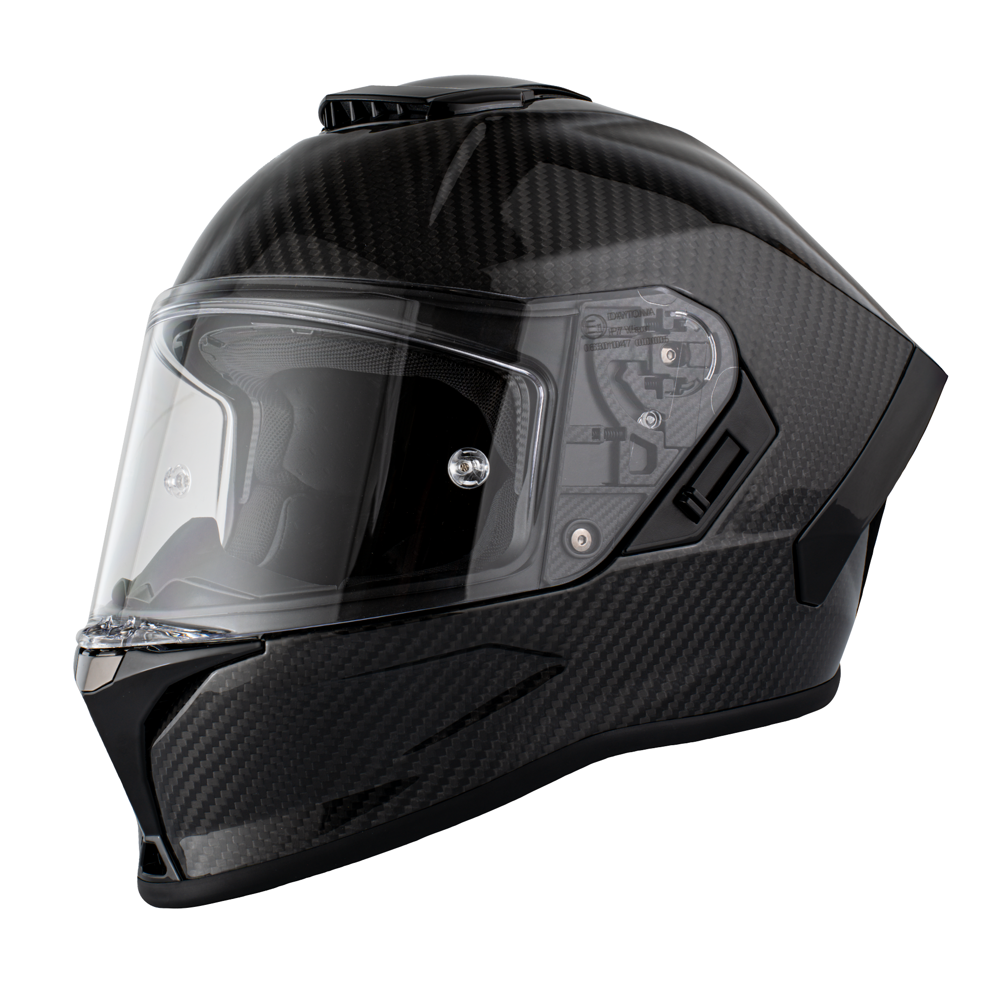 D.O.T. & ECE Daytona Viper- Grey Carbon Fiber VIPER Daytona Helmets