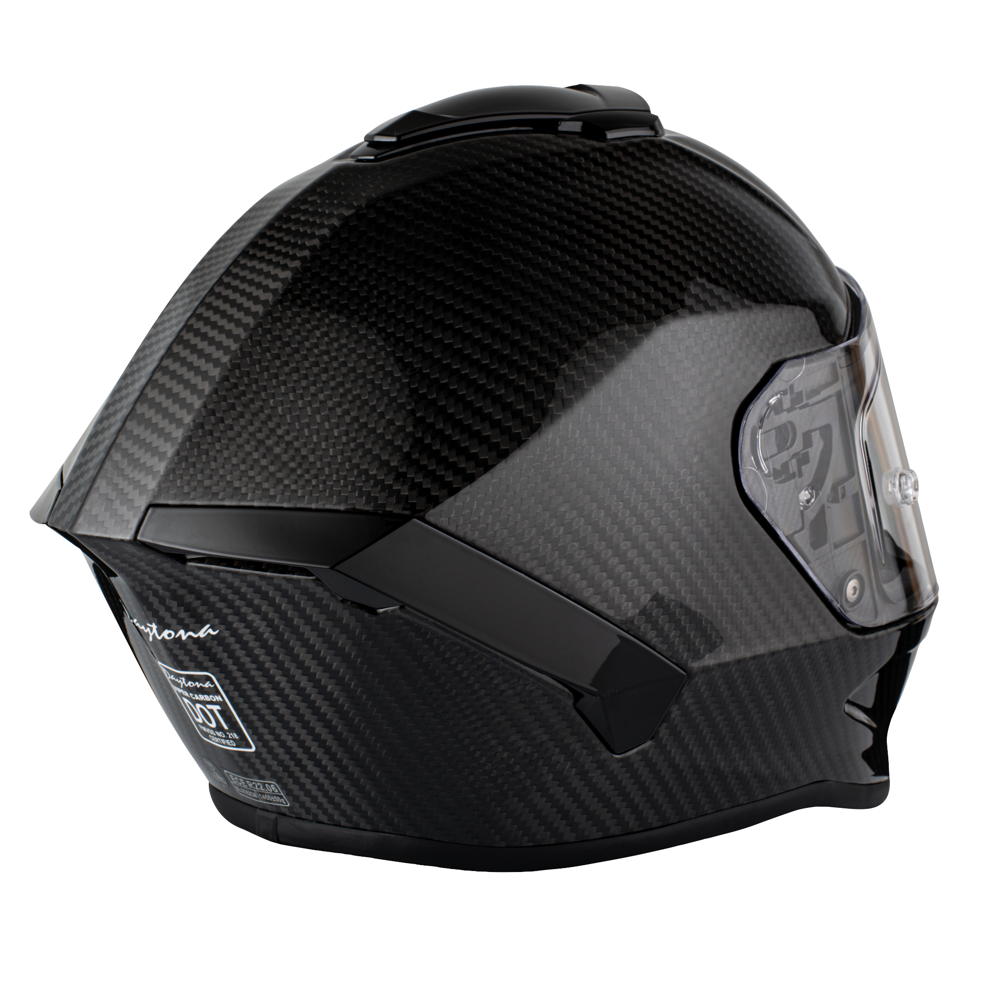 D.O.T. & ECE Daytona Viper- Grey Carbon Fiber VIPER Daytona Helmets
