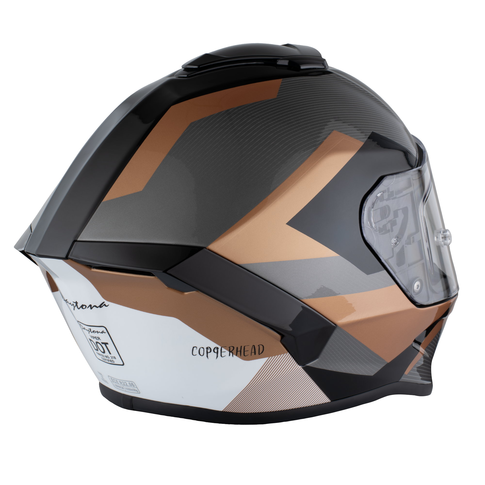D.O.T. & ECE Daytona Viper- W/ Copperhead VIPER Daytona Helmets
