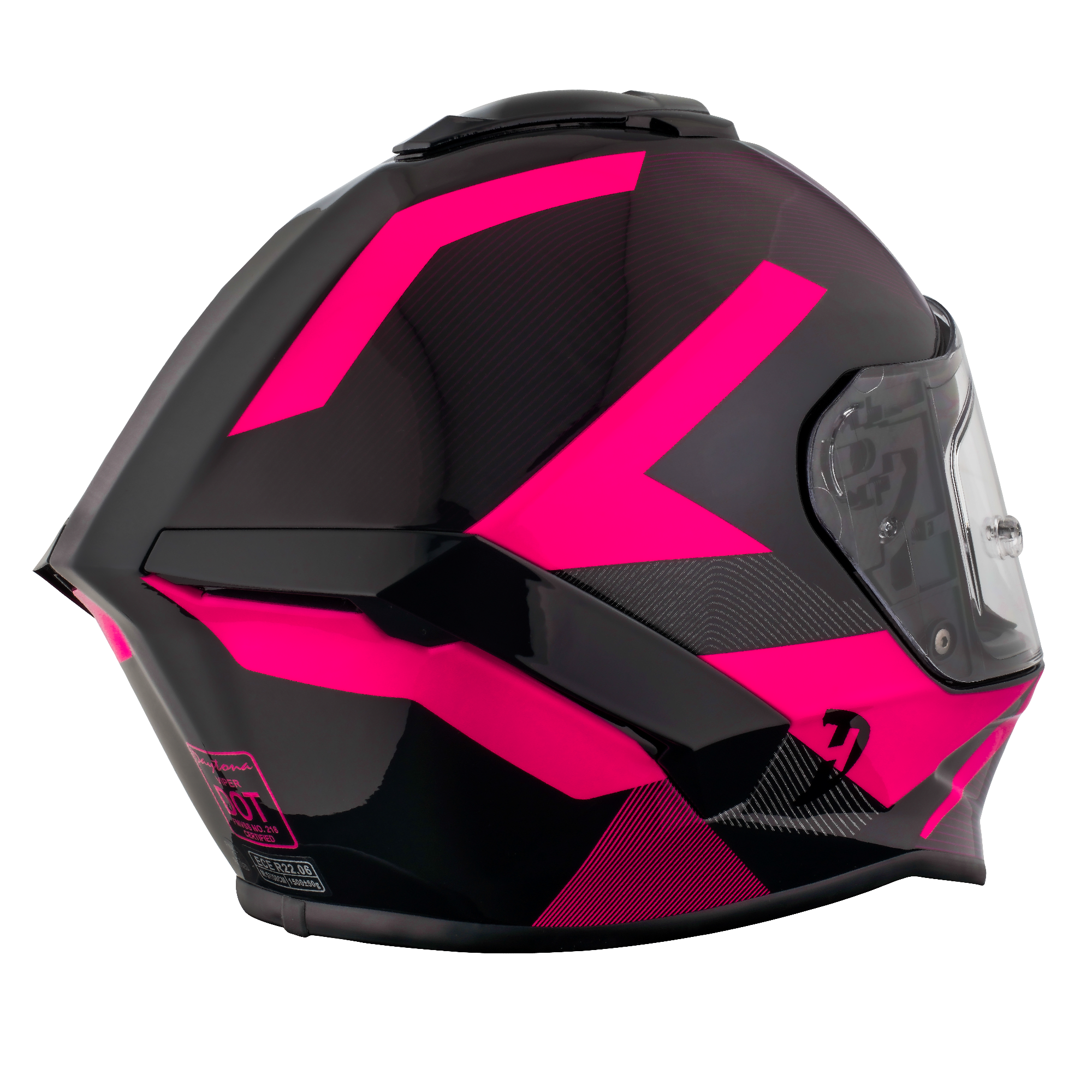 D.O.T. & ECE Daytona Viper- W/ Cyberpink VIPER Daytona Helmets