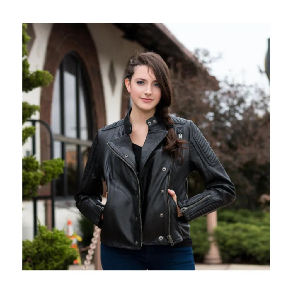 Zena Fashion Lambskin Leather Jacket Women's Fashion Leather Jacket FMCo   