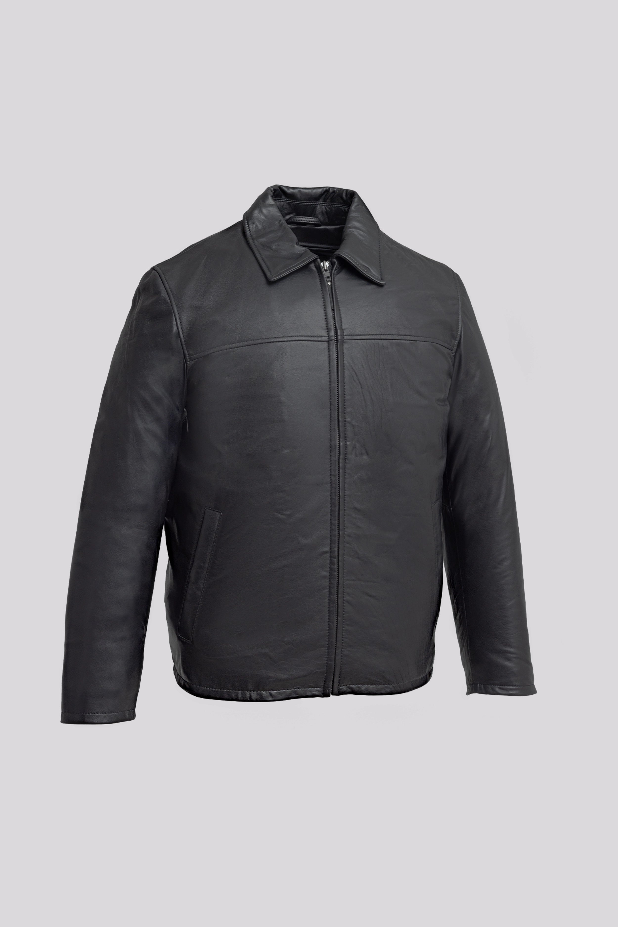 Anderson Men's Lambskin Leather Jacket Men's Fashion Jacket FMCo Black XS