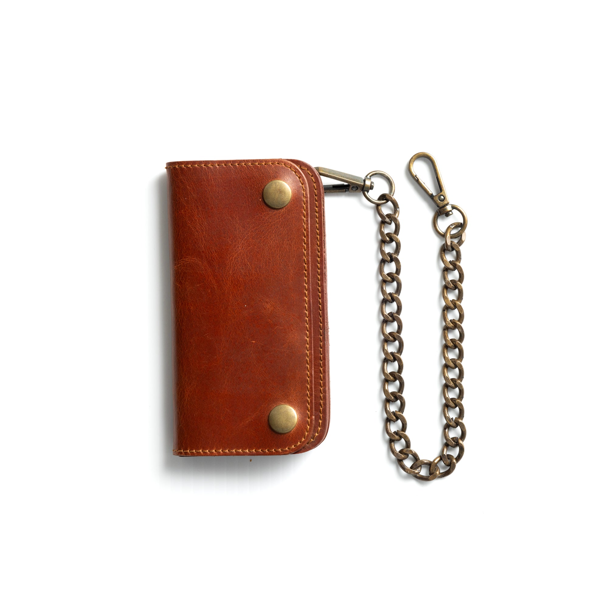 SMALL TRUCKER - Vegetable Tanned Leather Wallet  First Manufacturing Company   