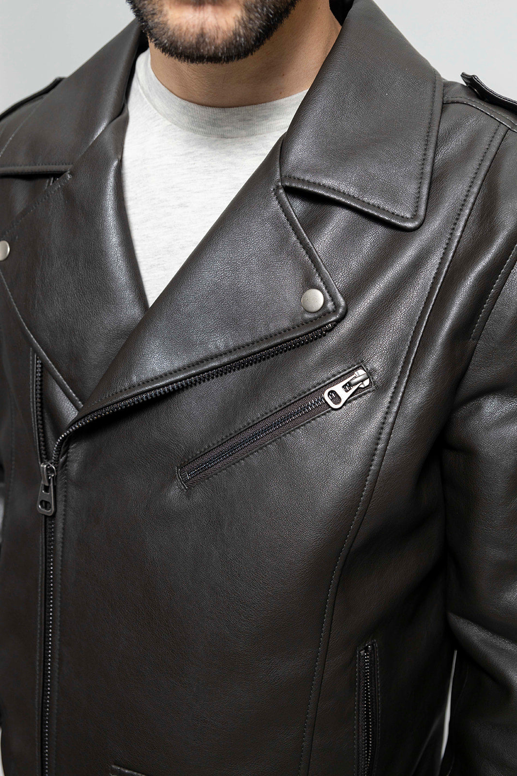 Nash Vegan Faux Leather Jacket Men's Vegan Faux Leather jacket FMCo   