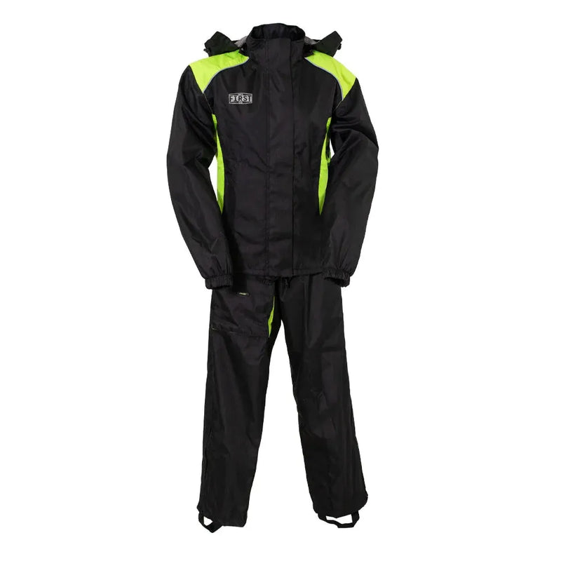 Women's Motorcycle Rain Suit Rain Suit First Manufacturing Company Neon Green XS 