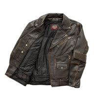 Wrath Men's Motorcycle Leather Jacket Men's MC Jacket First Manufacturing Company   