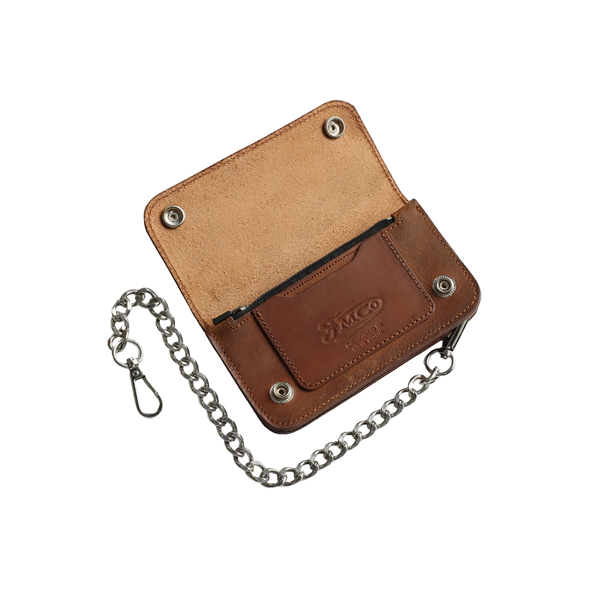 SMALL TRUCKER - Vegetable Tanned Leather Wallet Leather Wallet First Manufacturing Company