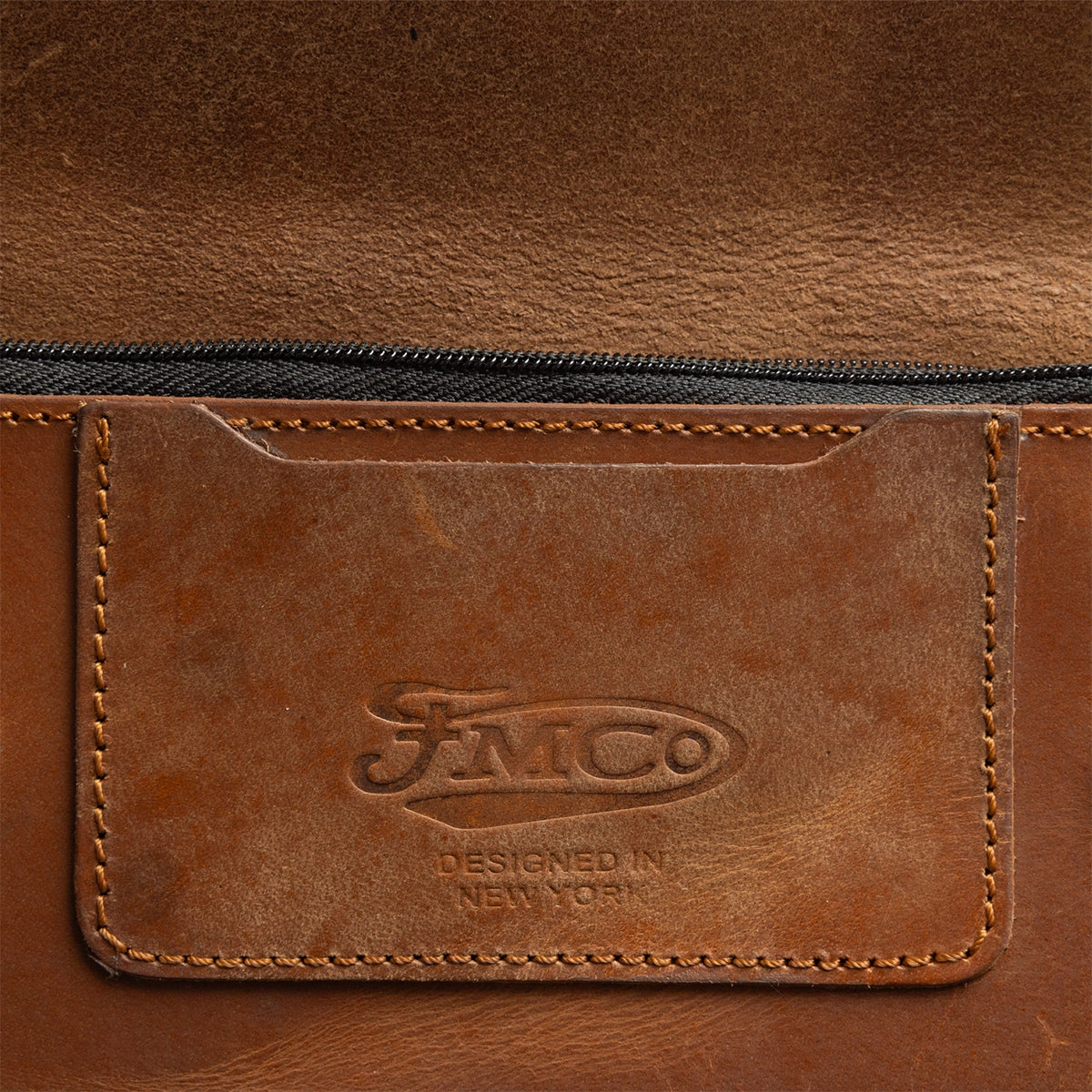 LARGE TRUCKER - Vegetable Tanned Leather Wallet Leather Wallet First Manufacturing Company