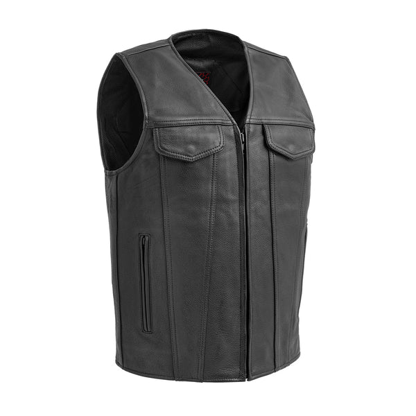 試着のみ　MASU BAT LEATHER VEST(BLACK) MASU(エムエーエスユー)のBAT LEATHER VEST BLACKの通販｜PALETTE art