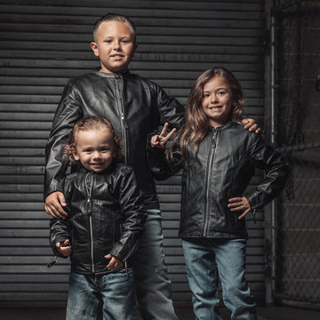 Bambino Kid's Leather Jacket – First Manufacturing Company