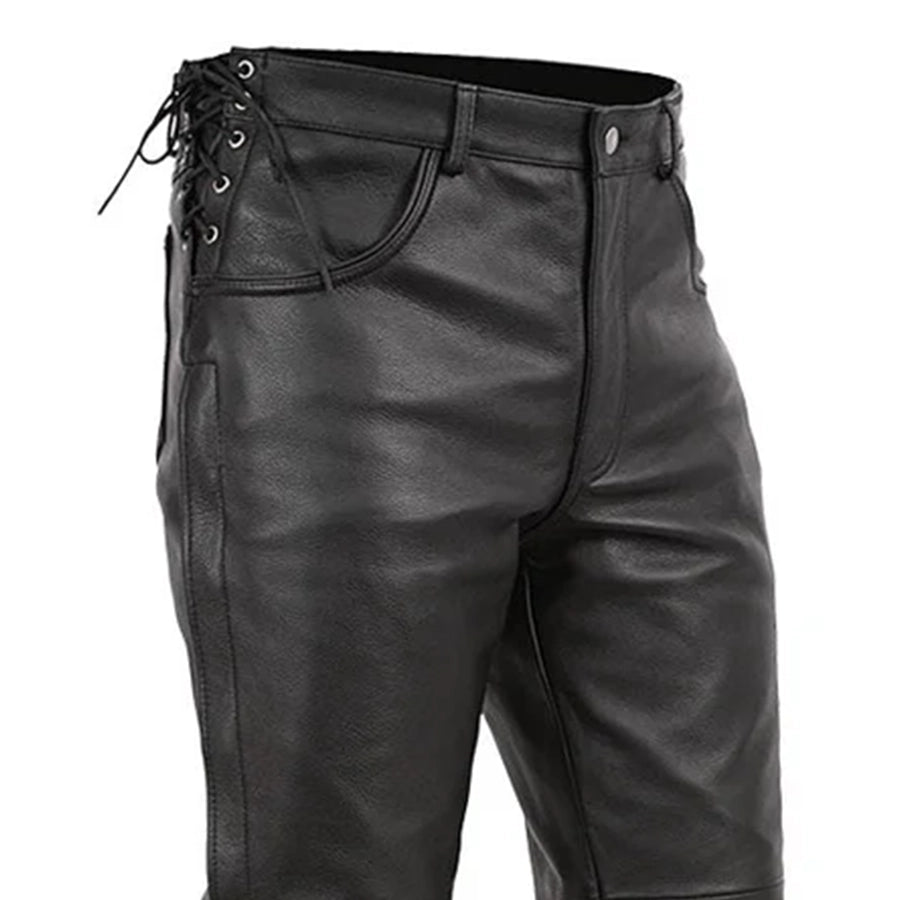 Baron - Men's Motorcycle Leather Pants – First MFG Co