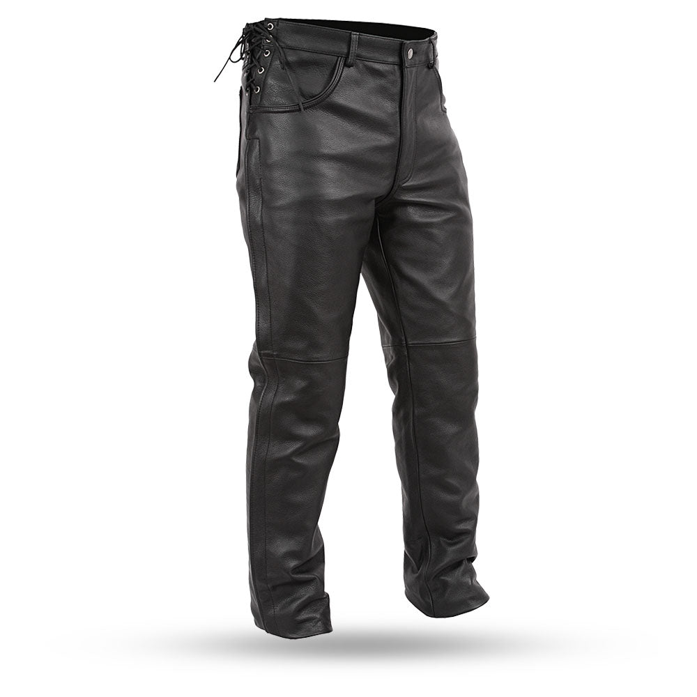 Baron - Men's Leather Pants Men's Leather Pants First Manufacturing Company Black 30