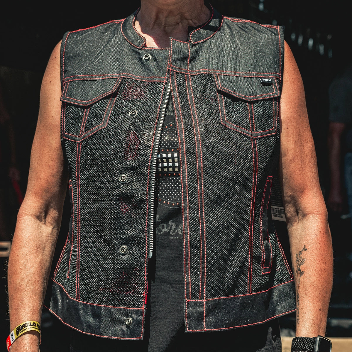 Lowrider Moto Mesh Men's Motorcycle Vest