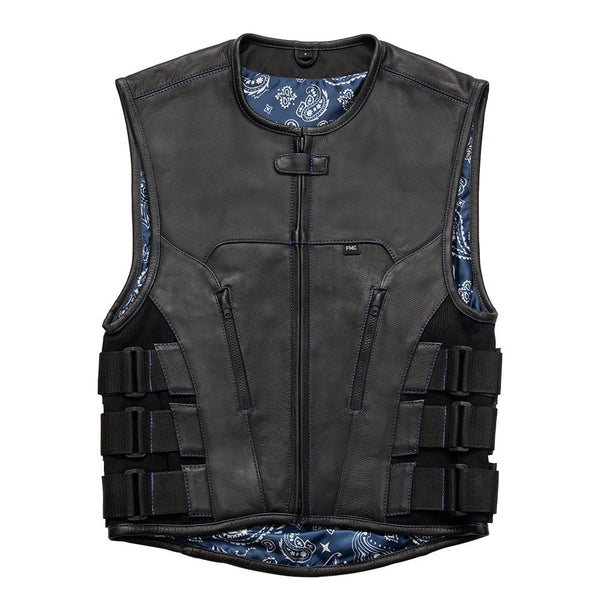 Boulevard - Men's Swat Leather Vest - Limited Edition Factory Customs Vests S