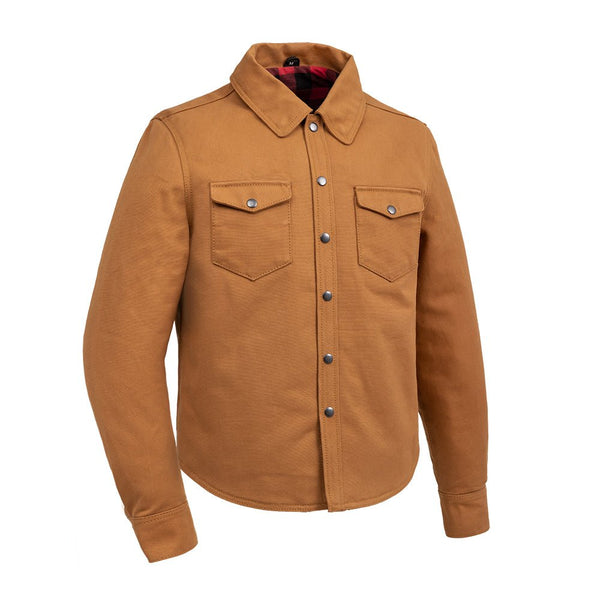Brawn Men's Motorcycle Canvas Shirt Men's Shirt Garments S