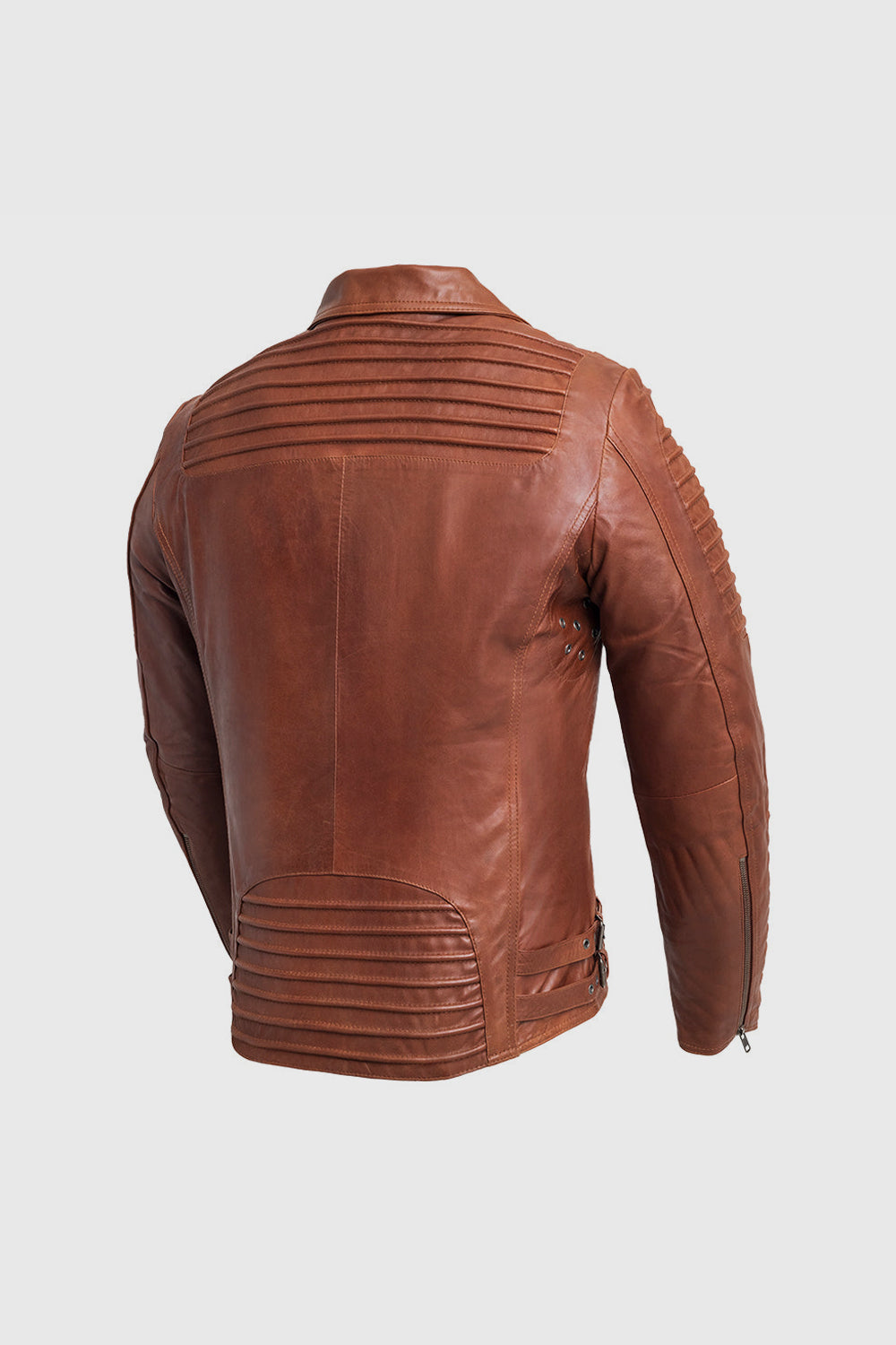 Brooklyn Mens Lambskin Leather Jacket Men's Motorcycle style Jacket FMCo   