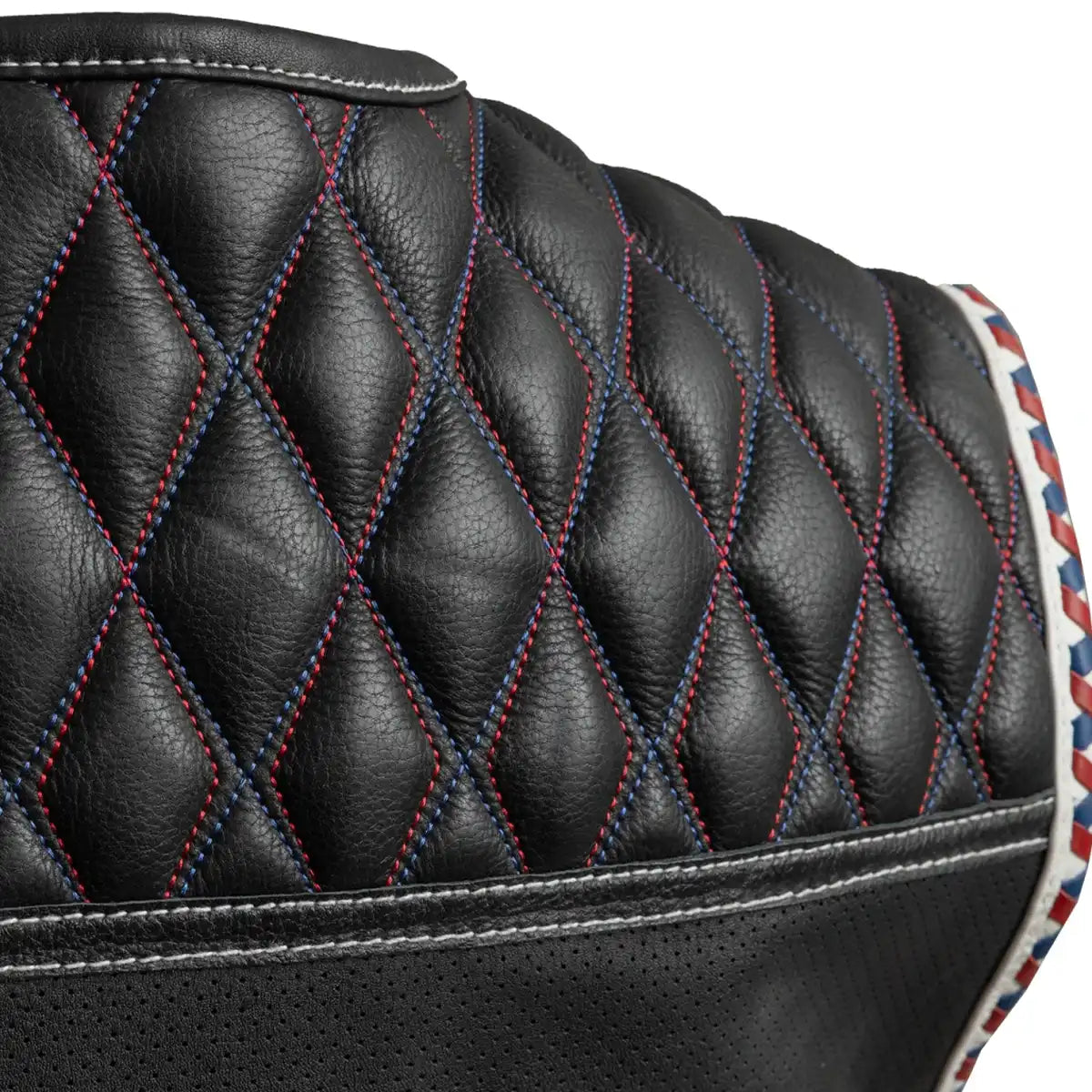 Captain Perforated Men's Motorcycle Leather Vest Men's Perforated Leather Vest First Manufacturing Company