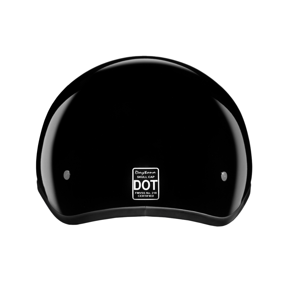 D.O.T. Daytona Skull Cap Jr.- Hi-Gloss Black CHILDRENS Daytona Helmets