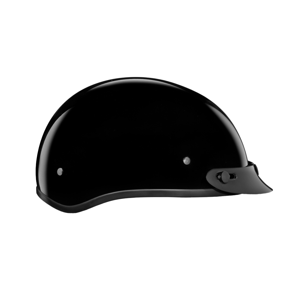 D.O.T. Daytona Skull Cap Jr.- Hi-Gloss Black CHILDRENS Daytona Helmets