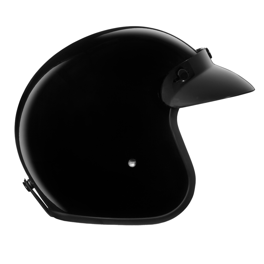 D.O.T. Daytona Cruiser Jr.- Hi-Gloss Black CHILDRENS Daytona Helmets