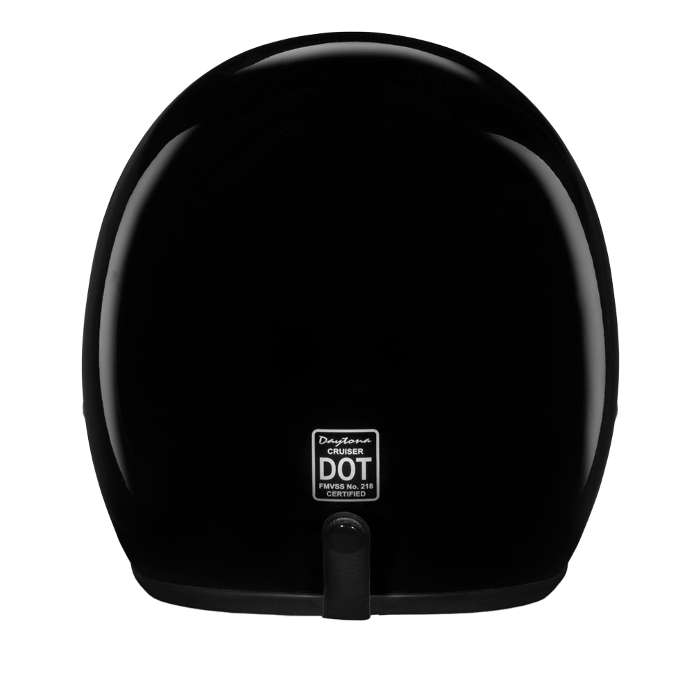 D.O.T. Daytona Cruiser Jr.- Hi-Gloss Black CHILDRENS Daytona Helmets