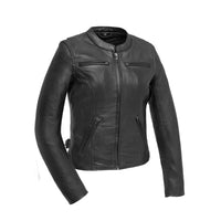 Competition - Women's Leather Motorcycle Jacket Men's Leather Jacket First Manufacturing Company XS Black 