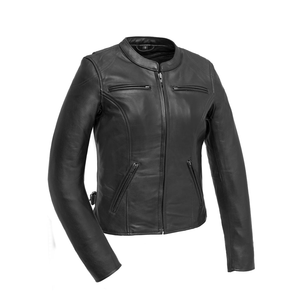 Competition - Women's Motorcycle Leather Jacket Men's Leather Jacket First Manufacturing Company Black XS