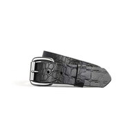 Crocodile Pattern Leather Belt Belt Accessories 36