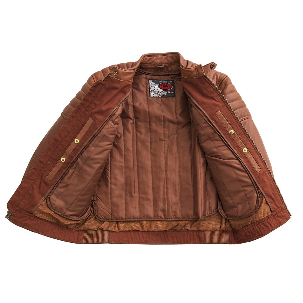 Crusader Men's Motorcycle Leather Jacket Men's Leather Jacket Jackets