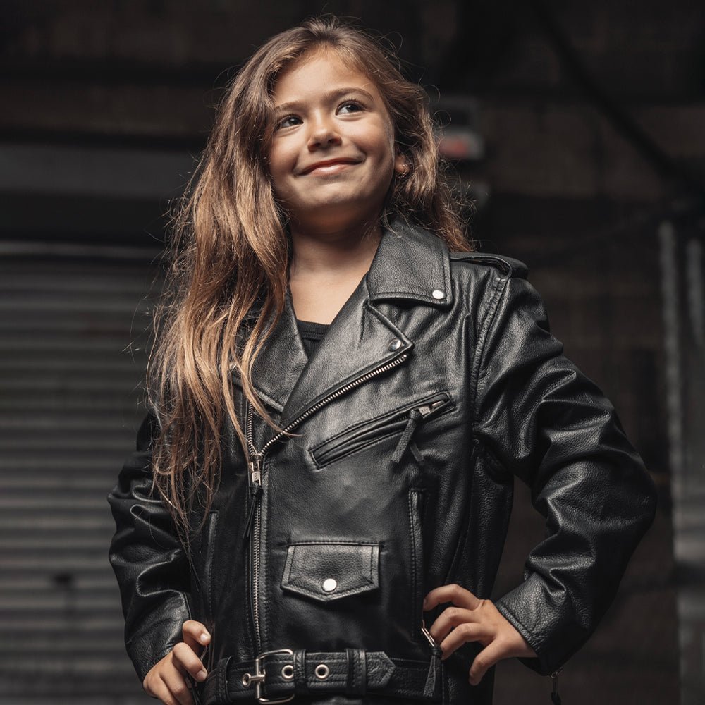 Cry Baby Kids Leather Jacket First Manufacturing Company