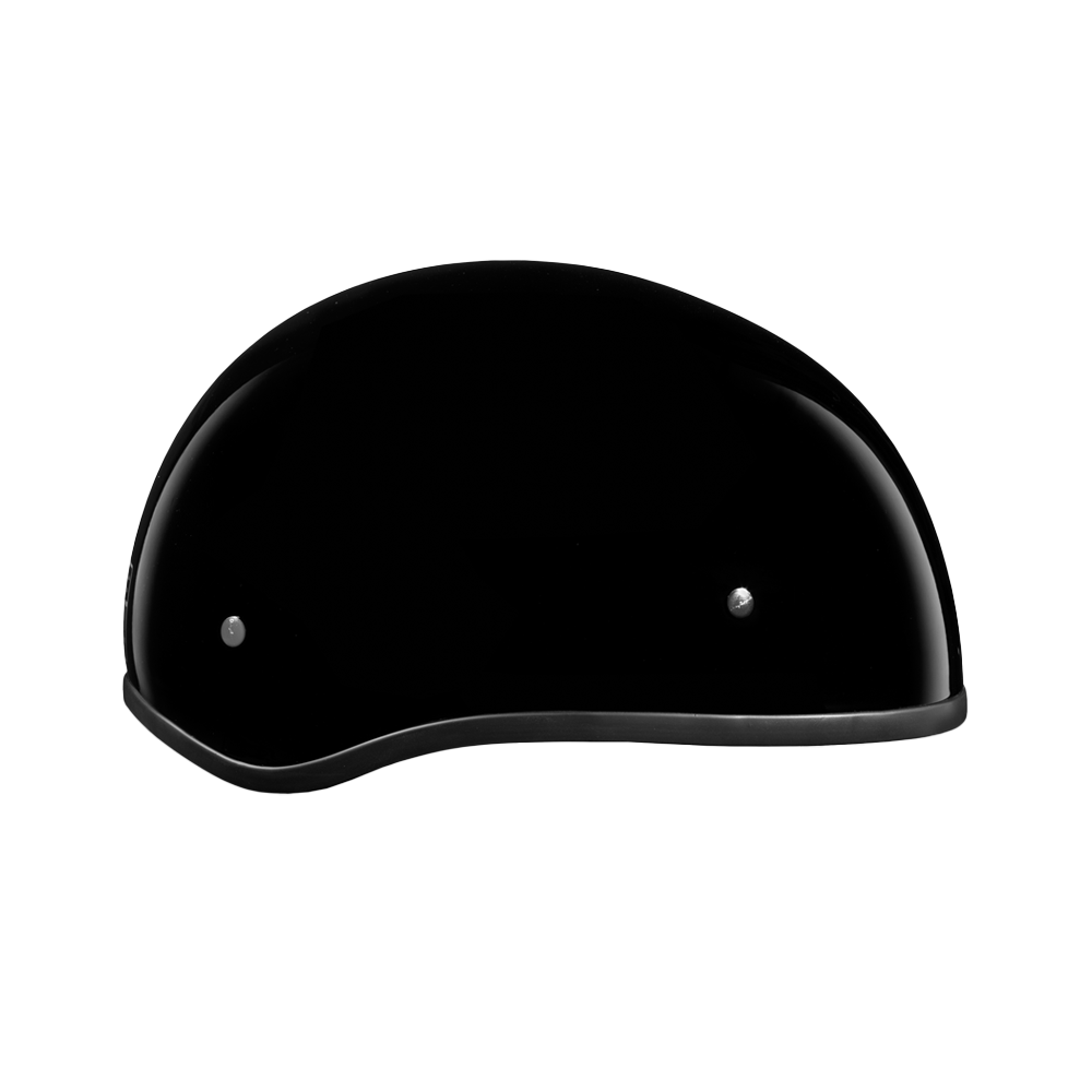 DOT Approved Daytona Skull Cap Half Shell Motorcycle Helmet - Beanie Style for Motorcycles, Cruisers, Scooters, and Mopeds W/O Visor- Hi-Gloss Black DAYTONA SKULL CAP Daytona Helmets