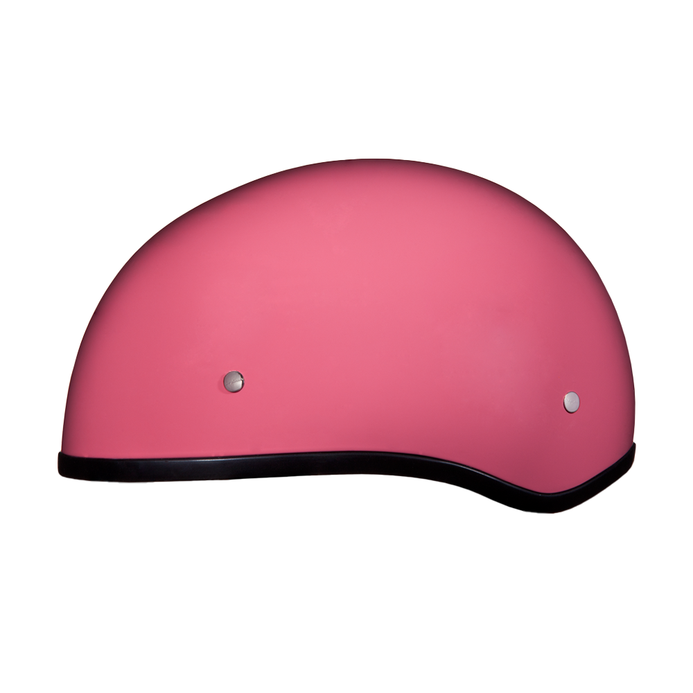 DOT Approved Daytona Skull Cap Half Shell Motorcycle Helmet - Beanie Style for Motorcycles, Cruisers, Scooters, and Mopeds W/O Visor- Hi-Gloss Pink DAYTONA SKULL CAP Daytona Helmets