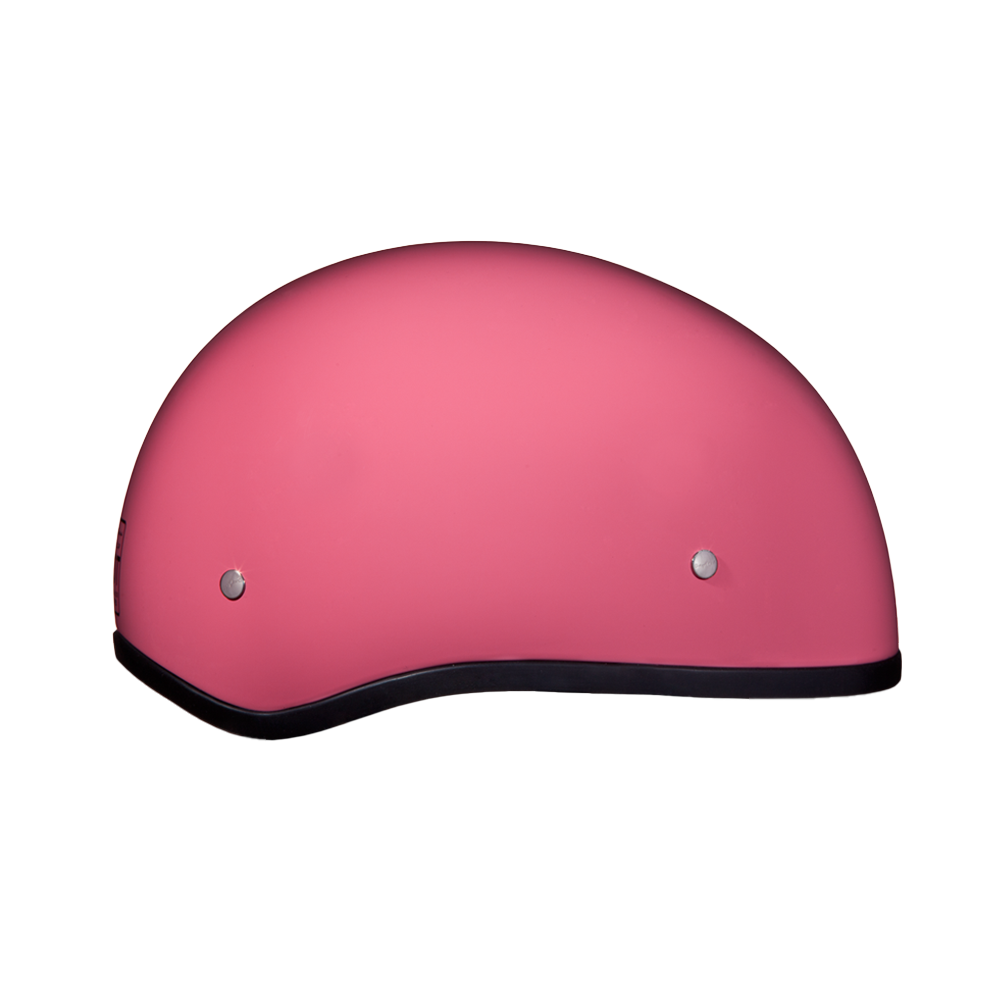 DOT Approved Daytona Skull Cap Half Shell Motorcycle Helmet - Beanie Style for Motorcycles, Cruisers, Scooters, and Mopeds W/O Visor- Hi-Gloss Pink DAYTONA SKULL CAP Daytona Helmets