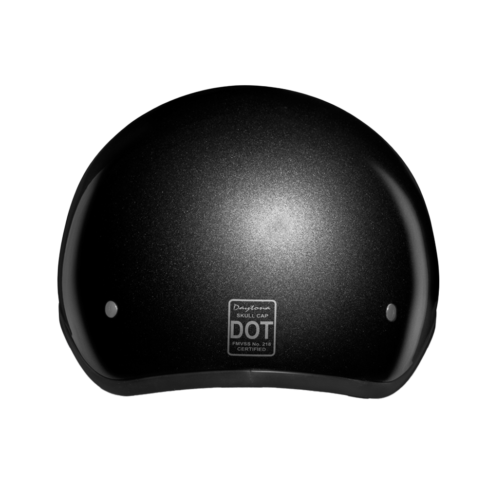 DOT Approved Daytona Skull Cap Half Shell Motorcycle Helmet - Beanie Style for Motorcycles, Cruisers, Scooters, and Mopeds - Gun Metal Grey Metallic DAYTONA SKULL CAP Daytona Helmets