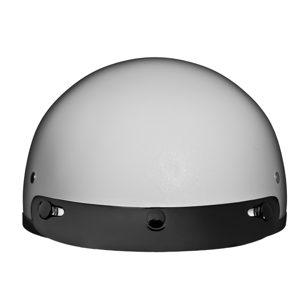DOT Approved Daytona Skull Cap Half Shell Motorcycle Helmet - Beanie Style for Motorcycles, Cruisers, Scooters, and Mopeds - Pearl White DAYTONA SKULL CAP Daytona Helmets