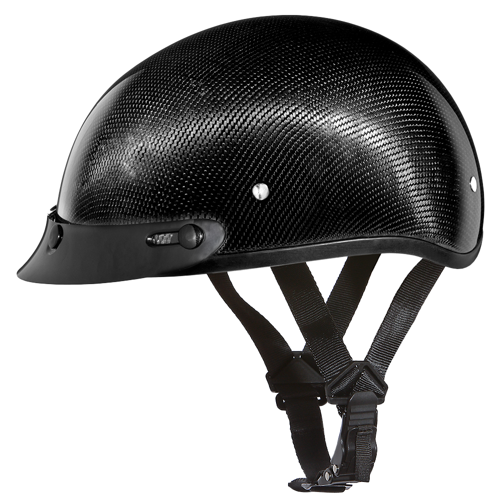 D.O.T. Daytona Skull Cap- Grey Carbon Fiber DAYTONA SKULL CAP - CARBON FIBER Daytona Helmets