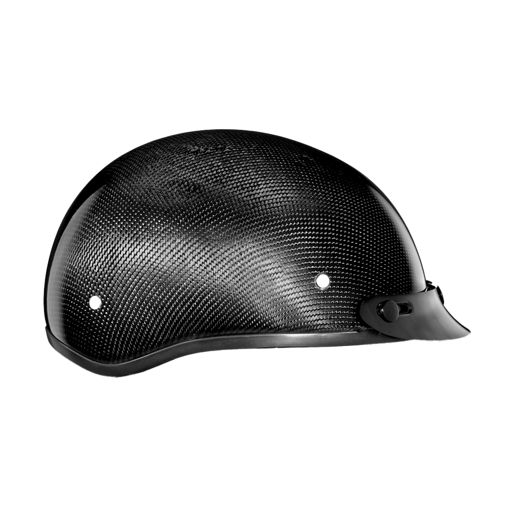 D.O.T. Daytona Skull Cap- Grey Carbon Fiber DAYTONA SKULL CAP - CARBON FIBER Daytona Helmets