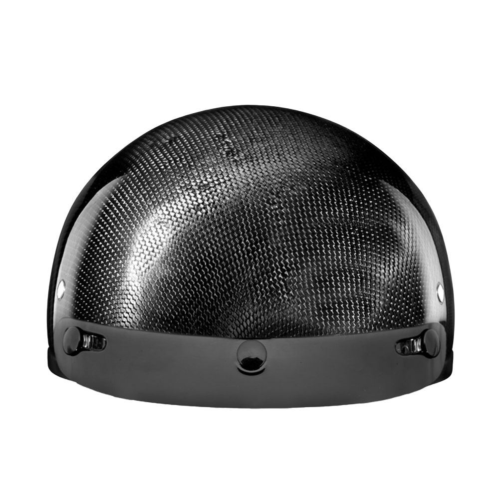 D.O.T. Daytona Skull Cap- Grey Carbon Fiber DAYTONA SKULL CAP - CARBON FIBER Daytona Helmets