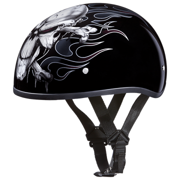 skullcap fahrradhelm DOT Approved Daytona Motorcycle Half Face Helmet