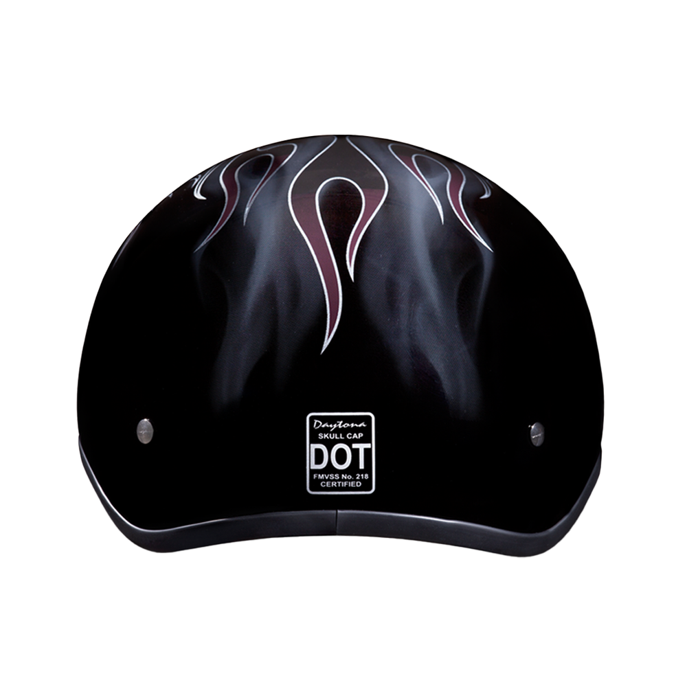 DOT Approved Daytona Motorcycle Half Face Helmet - Skull Cap Graphics for Men & Women, Scooters, ATVs, UTVs & Choppers - W/ Cross Bones DAYTONA SKULL CAP - GRAPHICS Daytona Helmets
