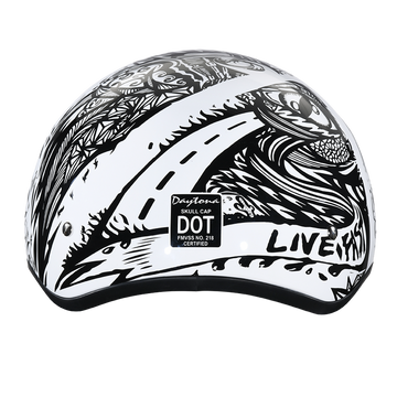 DOT Approved Daytona Motorcycle Half Face Helmet