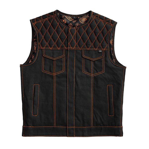 Dart - Men's Denim Vest - Limited Edition Factory Customs Vests S