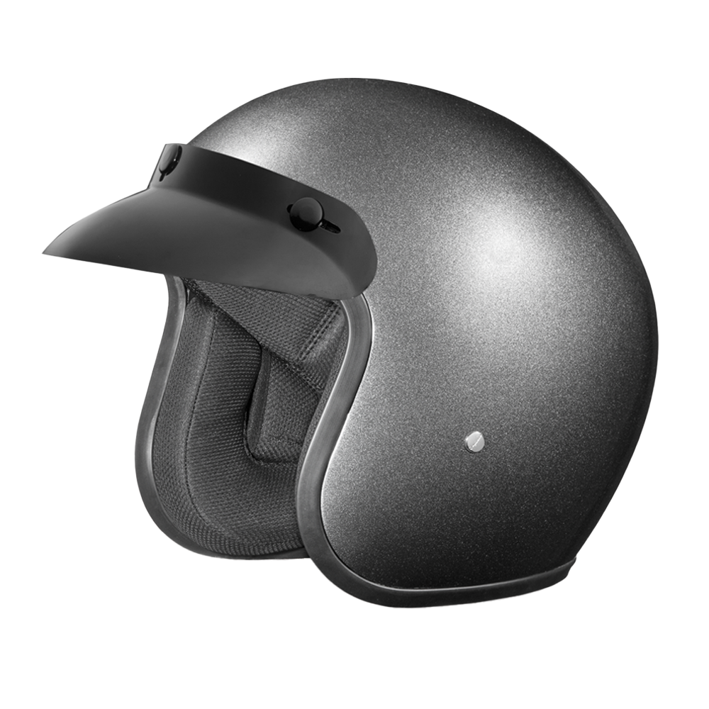 D.O.T. Daytona Cruiser- Gun Metal Grey Metallic CRUISER Daytona Helmets