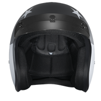 DOT Approved Daytona Cruiser Open Face Motorcycle Helmet - Men, Women & Youth - With Visor & Graphics - W/ Captain America Stealth CRUISER - GRAPHICS Daytona Helmets